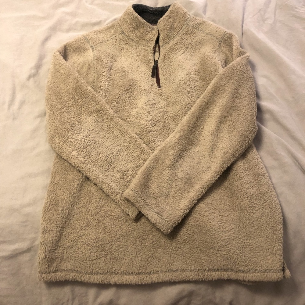 Fleece teddy quarter zip jacket